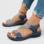 Sandales Femme Scratch Confort Compensées Légères Casual Été - Hiverline