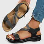 Sandales Femme Scratch Confort Compensées Légères Casual Été - Hiverline