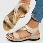 Sandales Femme Scratch Confort Compensées Légères Casual Été - Hiverline