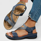 Sandales Femme Scratch Confort Compensées Légères Casual Été - Hiverline