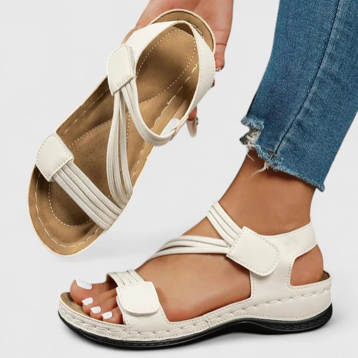Sandales Femme Scratch Confort Compensées Légères Casual Été - Hiverline