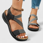 Sandales Femme Scratch Confort Compensées Légères Casual Été - Hiverline