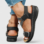 Sandales Femme Scratch Confort Compensées Légères Casual Été - Hiverline