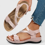 Sandales Femme Scratch Confort Compensées Légères Casual Été - Hiverline