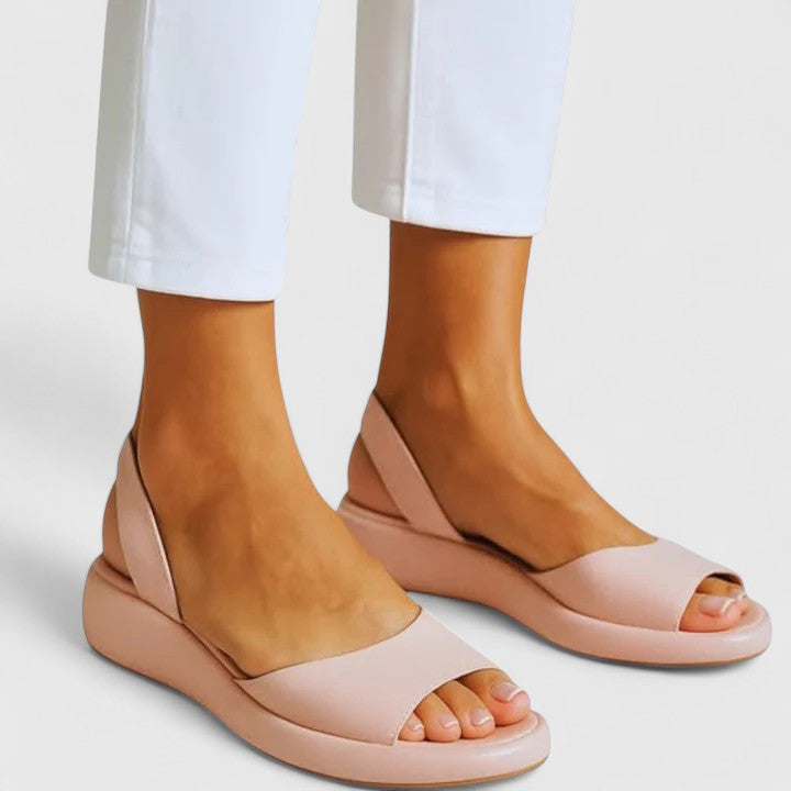 Sandales Femme Semelle Rembourrée Confort Bride Arrière Casual Été - Hiverline