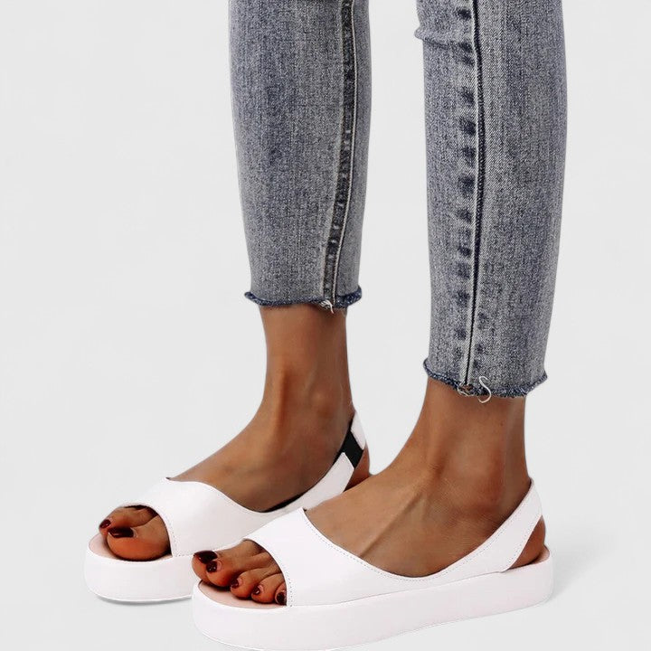 Sandales Femme Semelle Rembourrée Confort Bride Arrière Casual Été - Hiverline