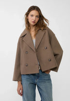 Veste Courte Femme à Double Boutonnage Avec Col à Revers - Heidi