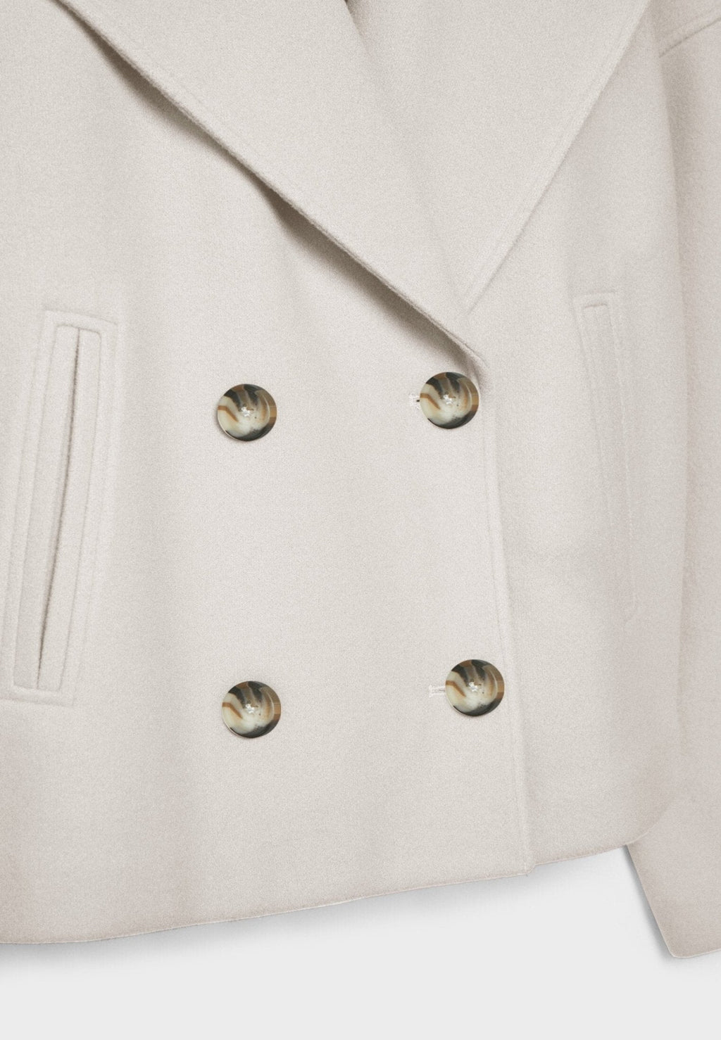Veste Courte Femme à Double Boutonnage Avec Col à Revers - Heidi