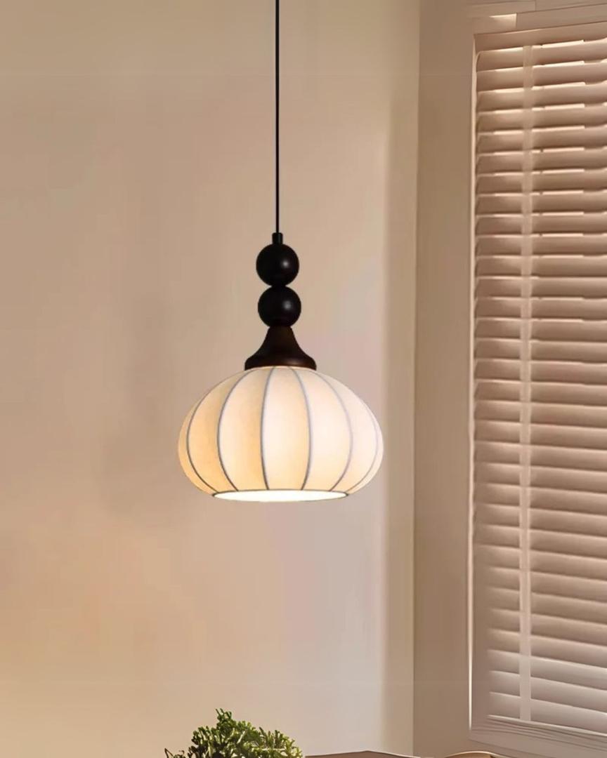 Plafonnier Suspension LED en Soie Tricolore | Hauteur Ajustable