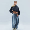 Sweat à Capuche Femme Oversize Coupe Décontractée Streetwear Casual - Hiverline