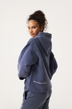Sweat à Capuche Femme Oversize Strass Streetwear Casual Urbain - Hiverline