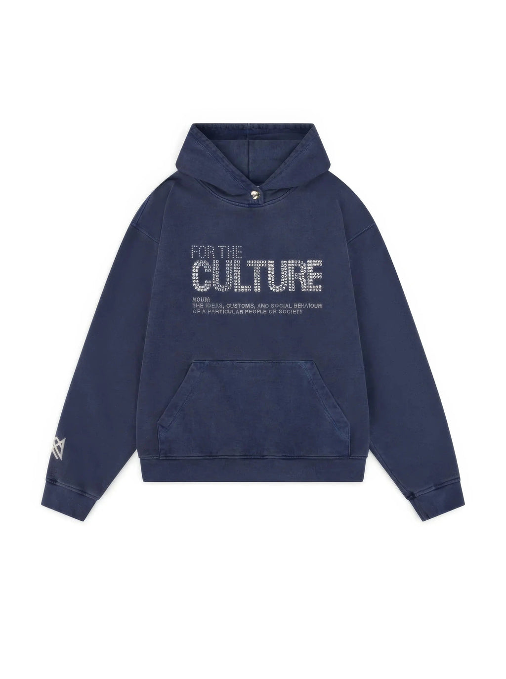 Sweat à Capuche Femme Oversize Strass Streetwear Casual Urbain - Hiverline