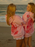Sweat à Capuche Unisexe Imprimé Vagues Surf Casual Streetwear - Hiverline