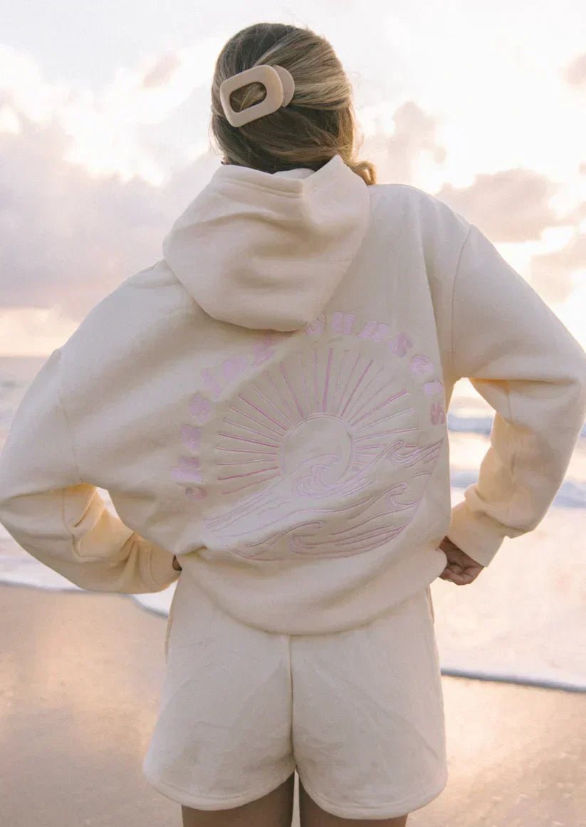 Sweat à Capuche Unisexe Imprimé Vagues Surf Casual Streetwear - Hiverline