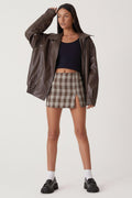 Veste en Cuir PU Femme Coupe Oversize Bomber Casual Automne Hiver - Hiverline