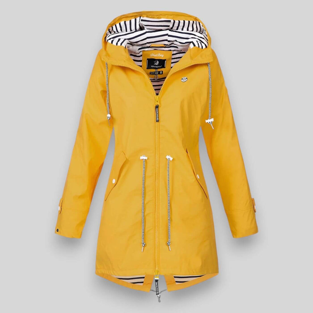 Veste Femme à Capuche Zippée avec Cordon de Serrage - Hiverline