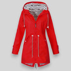 Veste Femme à Capuche Zippée avec Cordon de Serrage - Hiverline