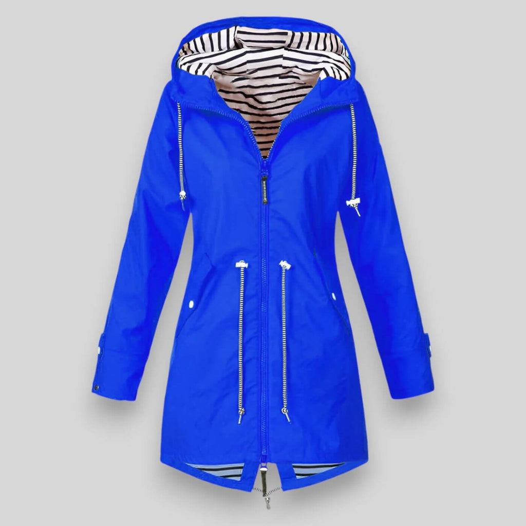 Veste Femme à Capuche Zippée avec Cordon de Serrage - Hiverline