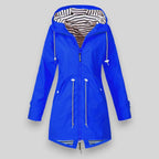 Veste Femme à Capuche Zippée avec Cordon de Serrage - Hiverline
