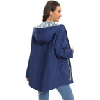 Veste Femme à Capuche Zippée avec Cordon de Serrage - Hiverline