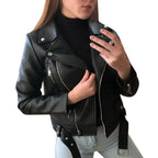 Veste Femme à Fermeture Éclair Asymétrique et Ceinture Boucle - Hiverline
