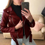 Veste Femme à Fermeture Éclair Asymétrique et Ceinture Boucle - Hiverline