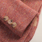 Veste Femme à Revers Cranté – un Bouton, Motif Chevron Tissé - Hiverline