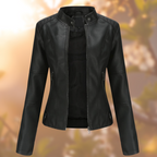 Veste Femme Col Montant à Fermeture Éclair et Poches Zippées - Hiverline