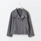 Veste Femme Col Montant Boutonnée Oversize Casual Hiver - Hiverline