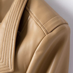 Veste Femme Courte à Col Cranté Évasé et Fermeture Éclair - Hiverline