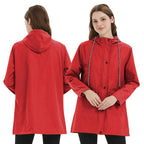 Veste Femme Imperméable à Capuche Coupe-Vent Randonnée Outdoor Légère - Hiverline