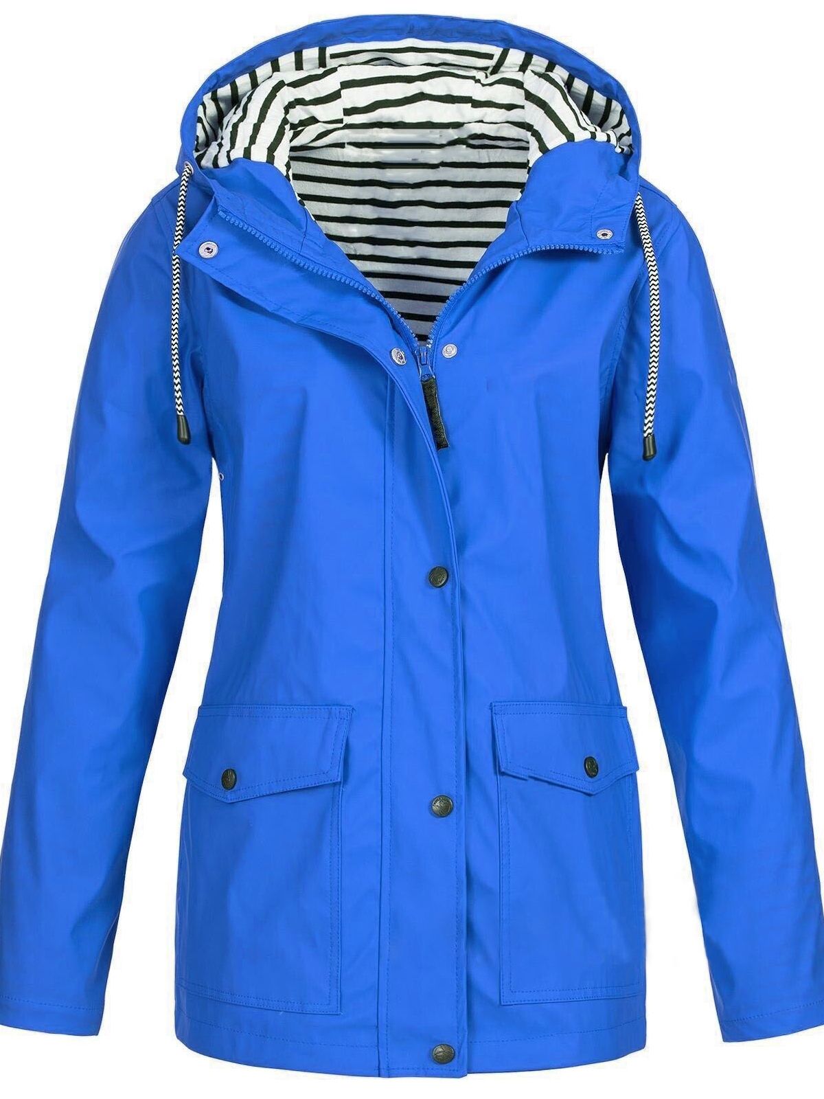Veste Femme Imperméable à Capuche Coupe-Vent Randonnée Outdoor Légère - Hiverline