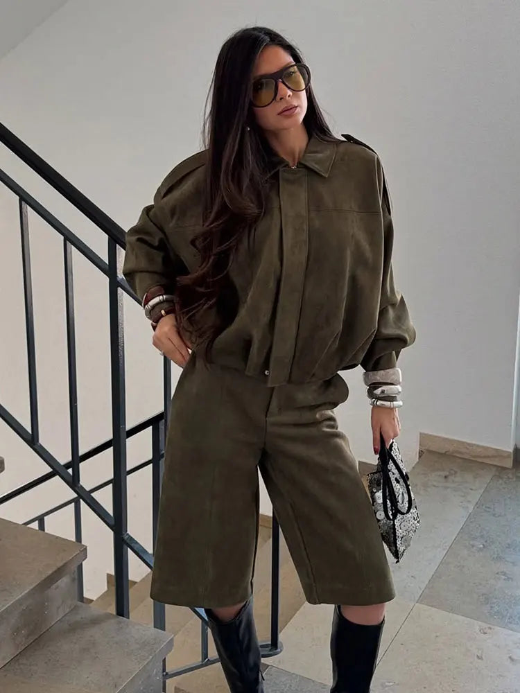 Veste Femme Oversize à Col Rabattu et Fermeture Zippée - Hiverline