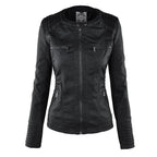 Veste Femme Zippée à Capuche Moto Biker Casual Automne Hiver - Hiverline
