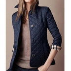 Veste Matelassée Femme à Col Chemise et Boutonnage Simple - Hiverline