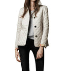 Veste Matelassée Femme à Col Chemise et Boutonnage Simple - Hiverline