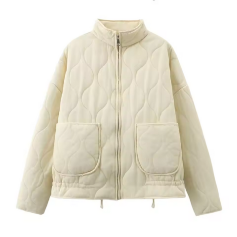 Veste Matelassée Femme Col Montant Zippée Légère Hiver Casual - Hiverline