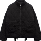 Veste Matelassée Femme Col Montant Zippée Légère Hiver Casual - Hiverline
