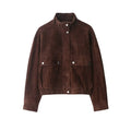 Veste pour Femme Courte à Col Montant et Poches Plaquettes - Hiverline