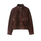 Veste pour Femme Courte à Col Montant et Poches Plaquettes - Hiverline