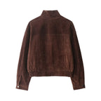 Veste pour Femme Courte à Col Montant et Poches Plaquettes - Hiverline
