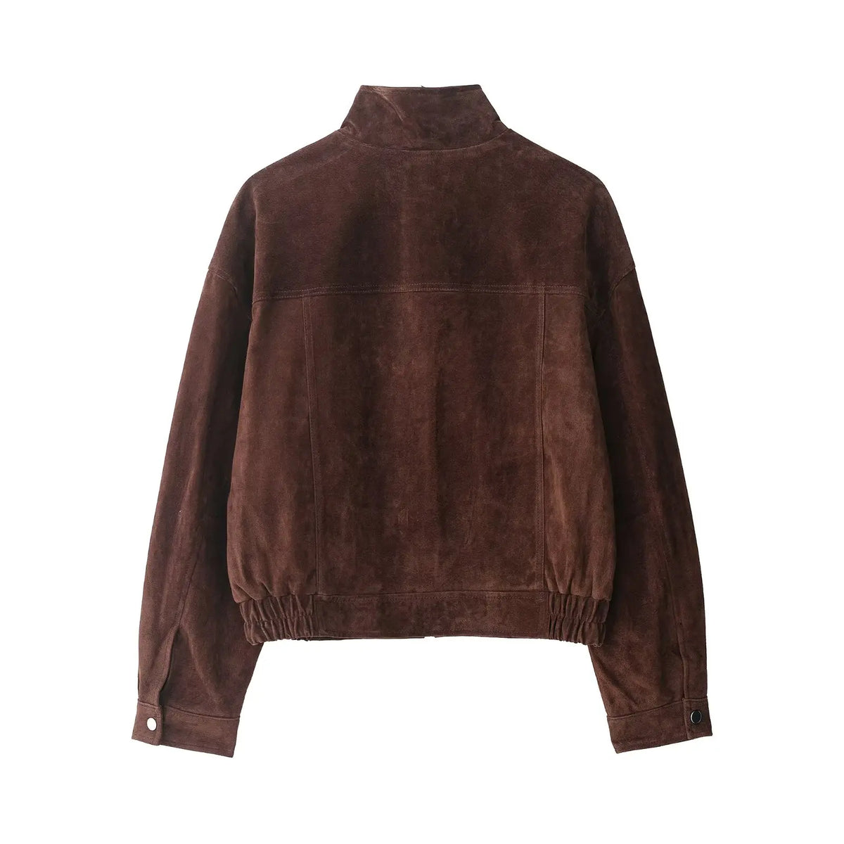 Veste pour Femme Courte à Col Montant et Poches Plaquettes - Hiverline