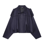 Veste pour Femme Oversize à Col Chemise et Fermeture Éclair - Hiverline
