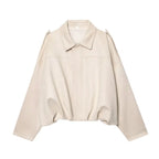 Veste pour Femme Oversize à Col Chemise et Fermeture Éclair - Hiverline