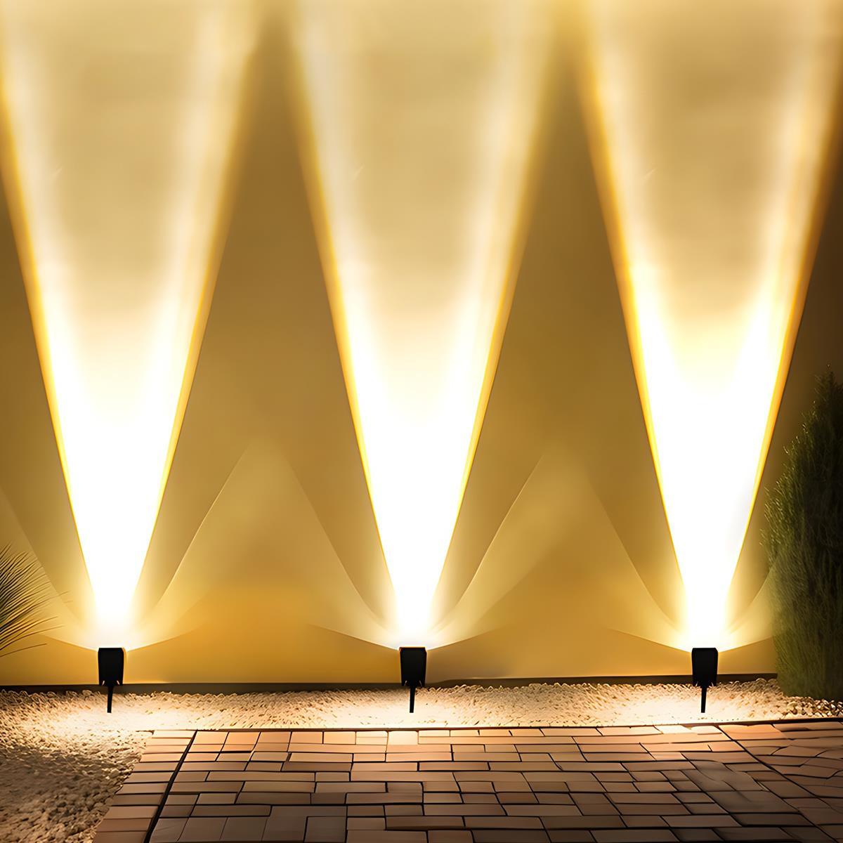 Multi-Zoom Solar LED Spot Light Waterproof for Garden Lighting