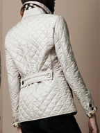 Veste Matelassée Femme Col Revers Légère Casual Automne Hiver